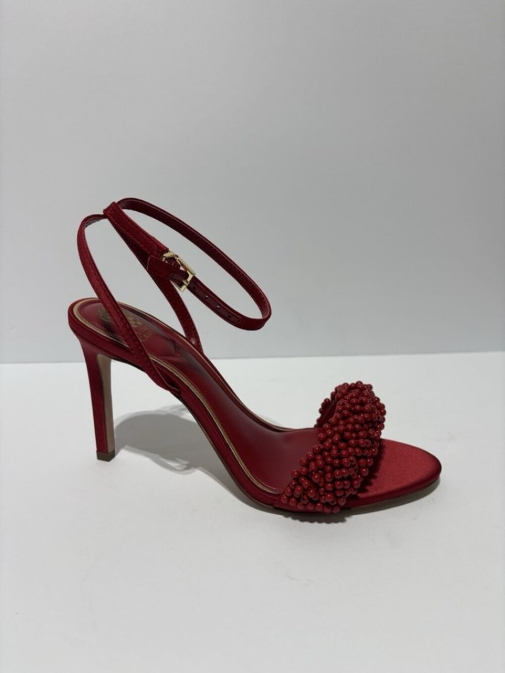 Vince Camuto Women’s Arleem Ankle Strap Sandals Flame, Size 9.5 M